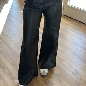 Social Tourist Ultra High Rise Baggy Pants Faux Leather
